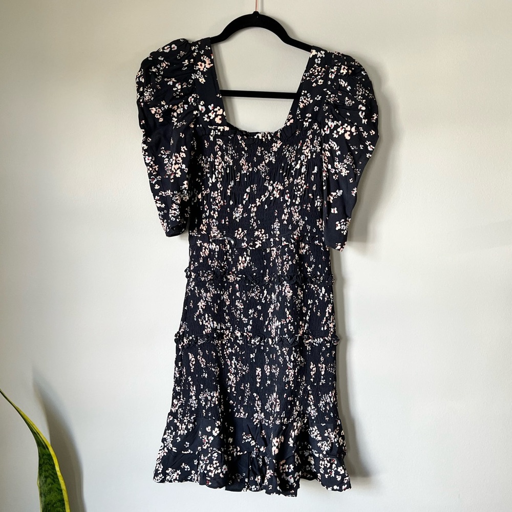Olivaceous Mini Dress Size S floral dress